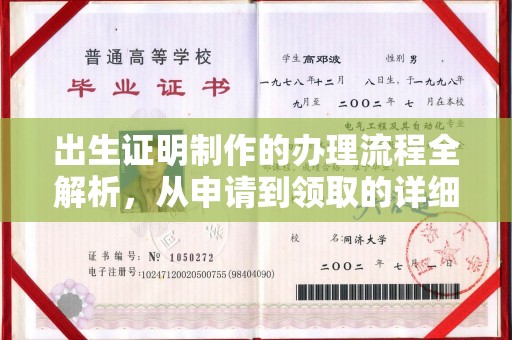 防城出生证明制作的办理流程全解析，从申请到领取的详细指南