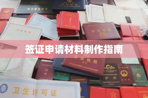 防城签证申请材料制作指南